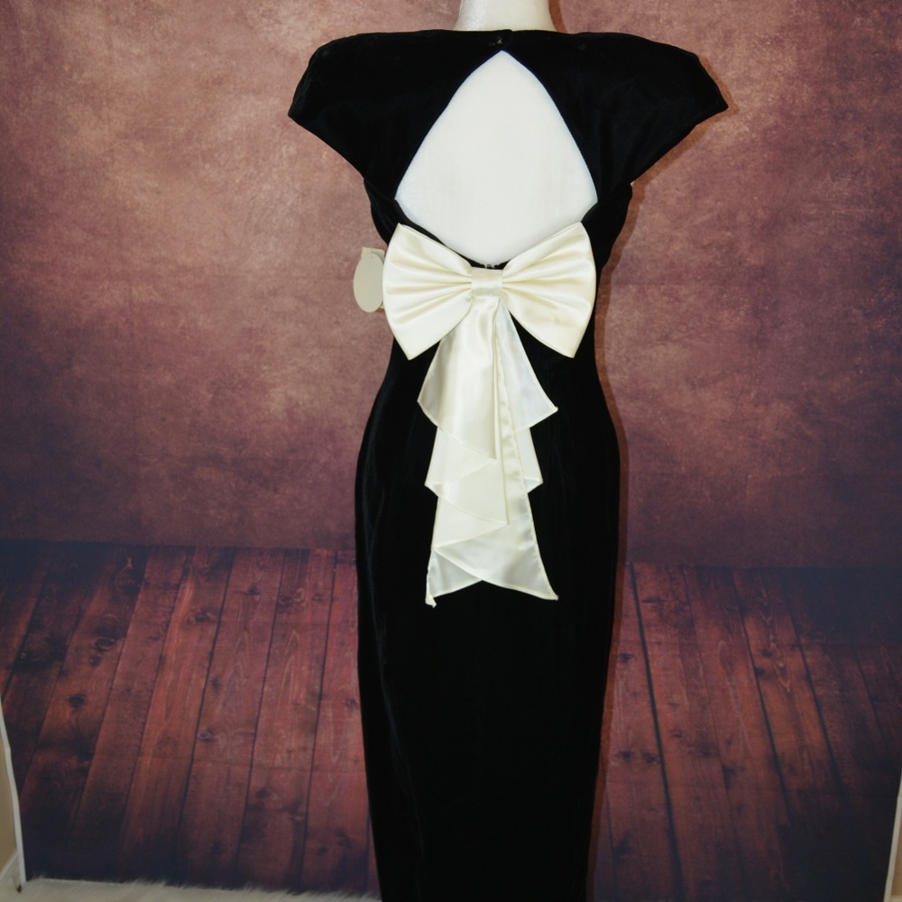 NWT Vintage Velvet FULL LENGTH slit dress